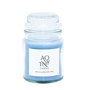 wholesale glass jar candle manufacturer AOYIN style aromatherapy soy wax fragrance scented candle in bulk