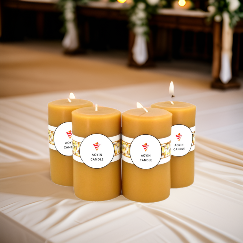 Christmas Church Religious Beeswax Candles Household beeswax Wax Pillar Candle