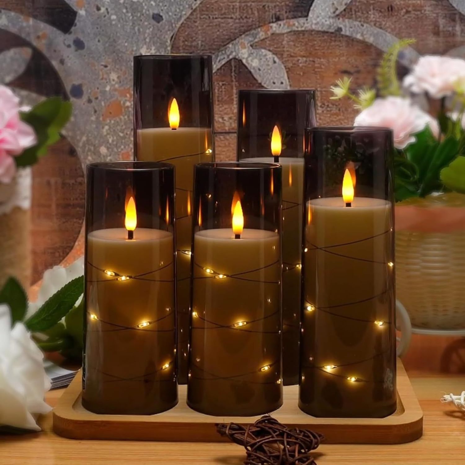 wholesales led pillar candle Flameless Christmas Candle Flickering christmas led candles With Remote Control