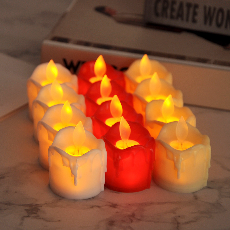 decorative candles swing wick electric candle led tealight candle with yellow light flickering