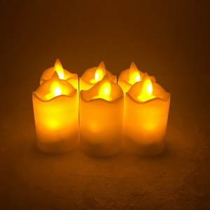 Wholesale  LED moving flameless wick candle for home decor