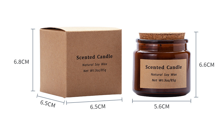 scented candles wholesale Luxury Private Label Glass Jar Scented Candle Soy Wax for Home Decor