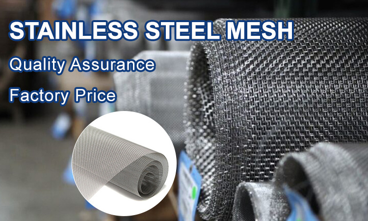 SUS 304 316 316l 100 200 300 500 Micron Plain Screen Woven Mesh Cloth 304 316 Stainless Steel Woven Wire Mesh