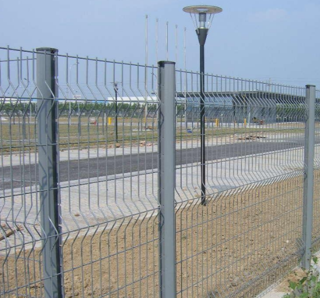 Commercial 6x6 Concrete Reinforcing Galvanized Steel 3D Curved Clear View 6 Gauge Welded Wire Mesh Fence Panels