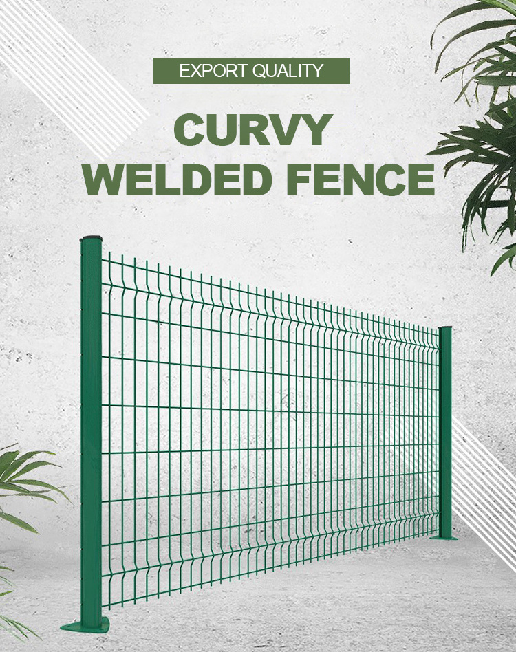 Good Quality Hot Dip Galvanized 3D prix grillage rigide pour cloture Curvy Welded Fence