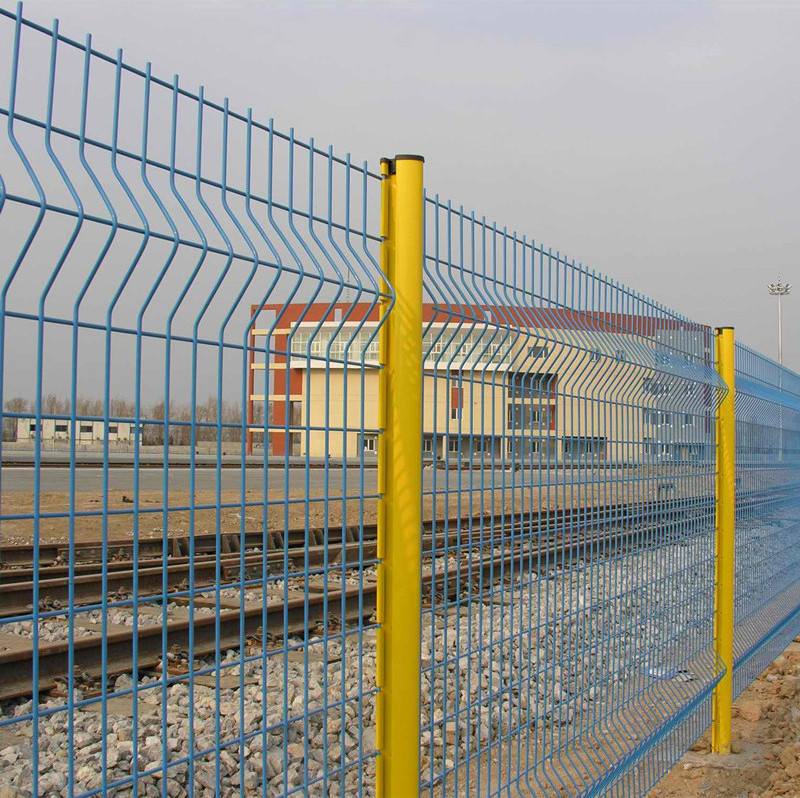 Commercial 6x6 Concrete Reinforcing Galvanized Steel 3D Curved Clear View 6 Gauge Welded Wire Mesh Fence Panels