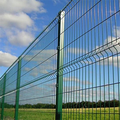 Commercial 6x6 Concrete Reinforcing Galvanized Steel 3D Curved Clear View 6 Gauge Welded Wire Mesh Fence Panels