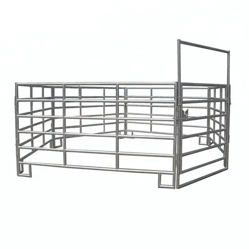 Galvanized 12ft heavy duty used metal horse fence panels/Round pen panels Livestock Cattle Panels/Horse Corral panels