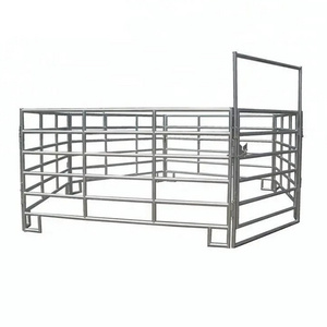 Galvanized 12ft heavy duty used metal horse fence panels/Round pen panels Livestock Cattle Panels/Horse Corral panels