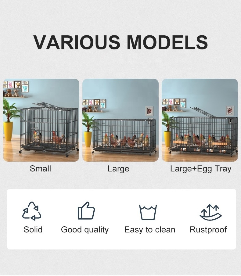 Multiple Sizes Wire Large Square Parrot Breeding Pet Rabbit Animal Chicken Carrier Cage Quail Cage