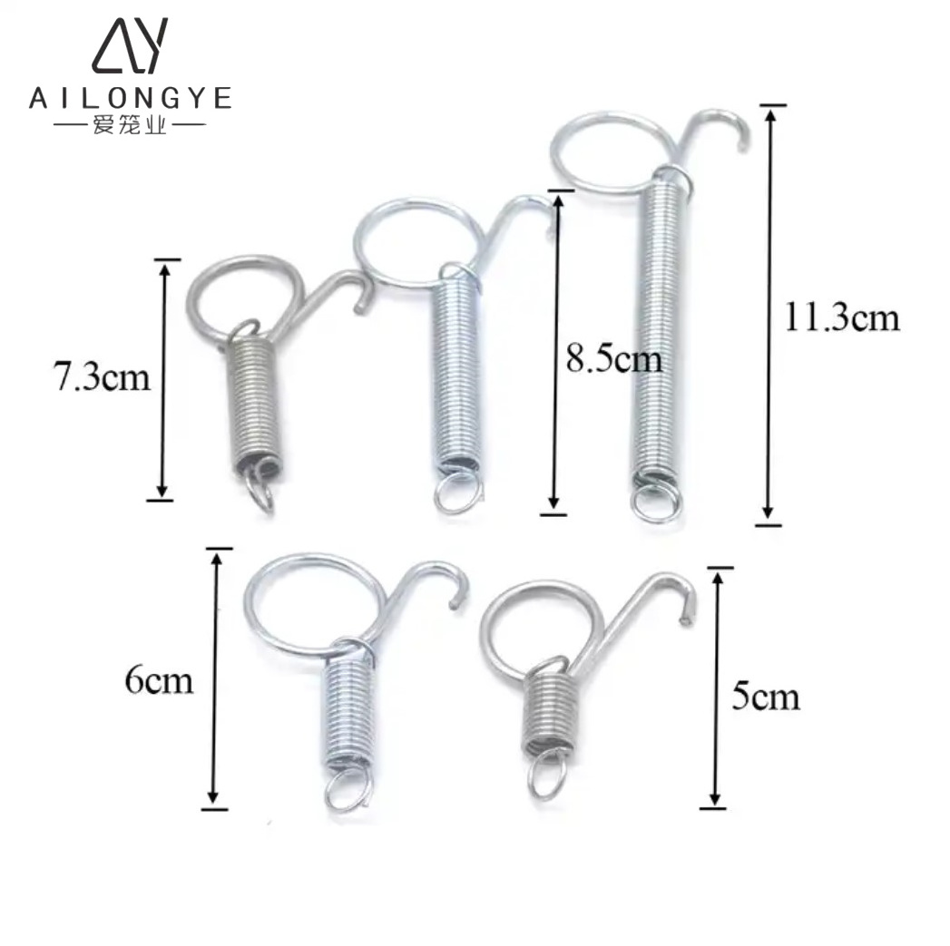 Hot Sale Spring Manufacturer Custom Adjustable Length Tension Spring Cage Spring Lock For Rabbit Cage