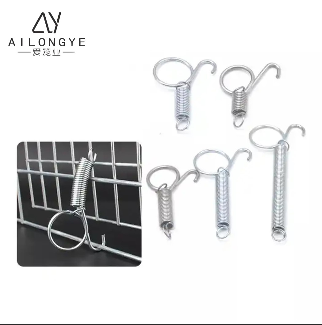 Hot Sale Spring Manufacturer Custom Adjustable Length Tension Spring Cage Spring Lock For Rabbit Cage