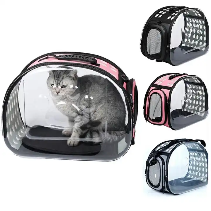 Breathable Pet Carriers Small Dog Cat Backpack Travel Space Capsule Cage Pet Transport Bag