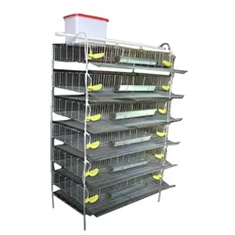 6 Tiers Poultry Farm Layer Quail Cage With Nipple Drinker Capacity 800 Quails