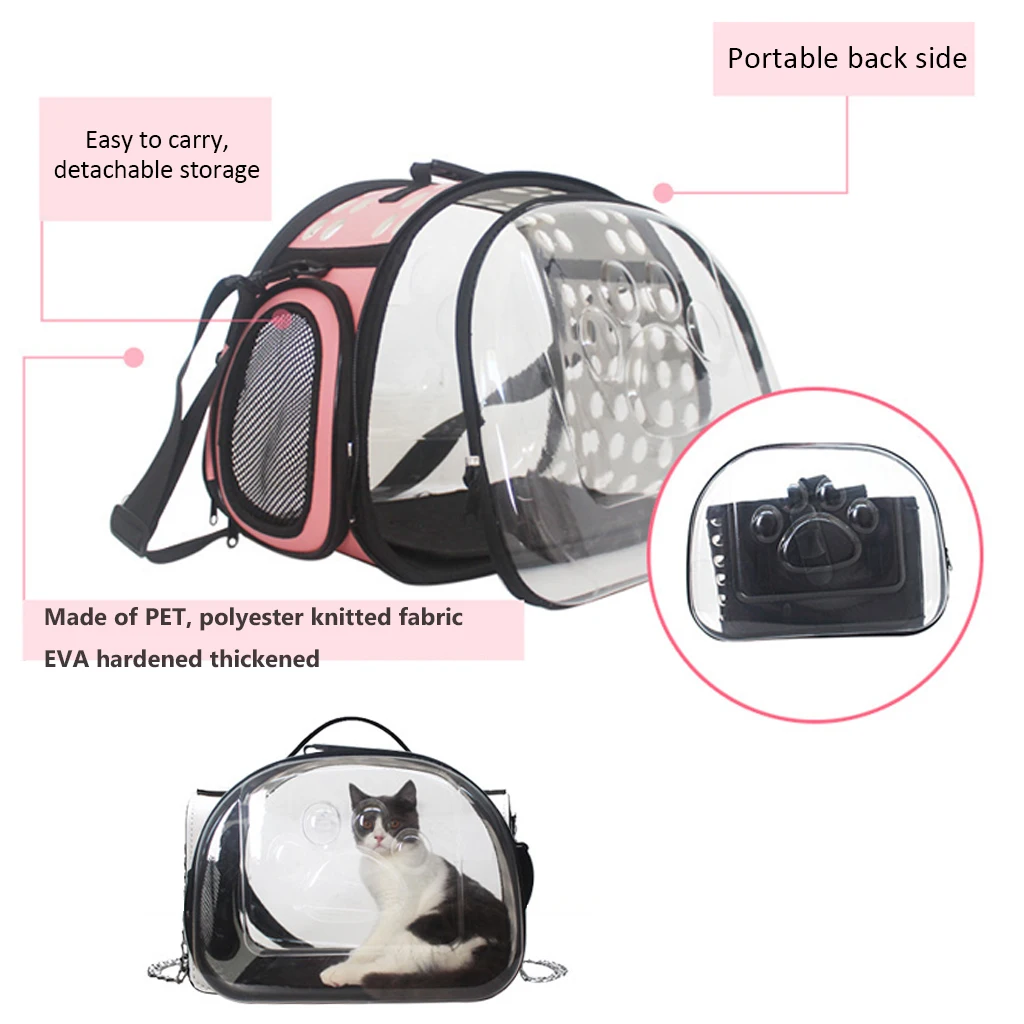 Commercial Outdoor travel wear-resistant breathable mesh design Portable Pet Dog cat Carrier Bag for Cats Dogs Transportation