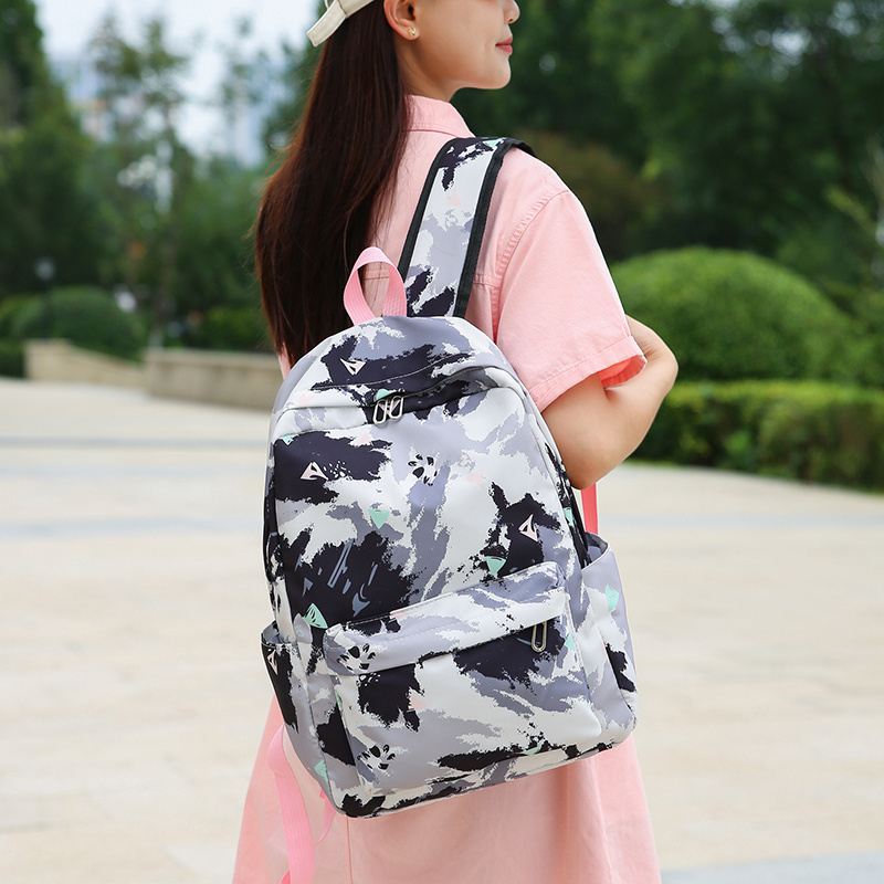 Fashion graffiti Outdoor bento box Boys and girls travel bags shoulder handbags 3 sets school student backpacks