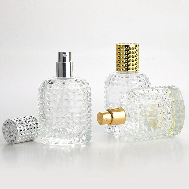 High End Market Beautiful empty perfume bottle 30ml 50ml Pineapple Portable Refillable Glass Perfume Spray Bottle