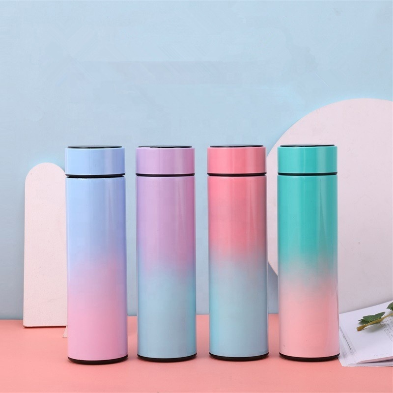 Stainless steel Bottle Smart Thermos Cup 500ml Display Temperature Bottle Touch LED Display Smart Water Bottle