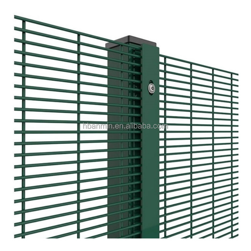 Hot sale unclimbable mesh fence panels anti climb fence hot-dipped galvanized 358 security fence