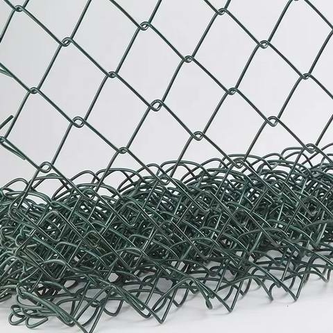 Wholesale ball court pvc coated chain link fence low price 8 feet tall chain link fence