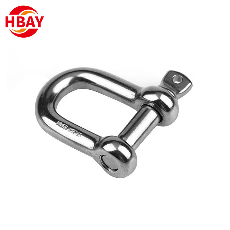 Rigging Hardware G210 Shackle Stainless Steel ss304 ss316 D Shackle Anchor Shackle for marine