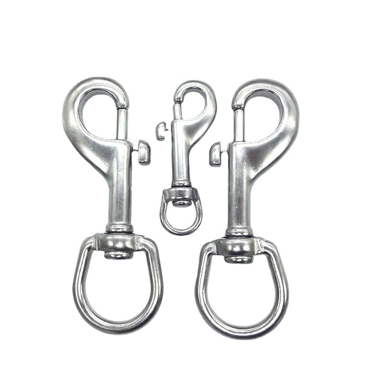 Factory Stainless Steel Spring Buckle Snap Hook Quick release sling swivel snap hook for pet bag accessories