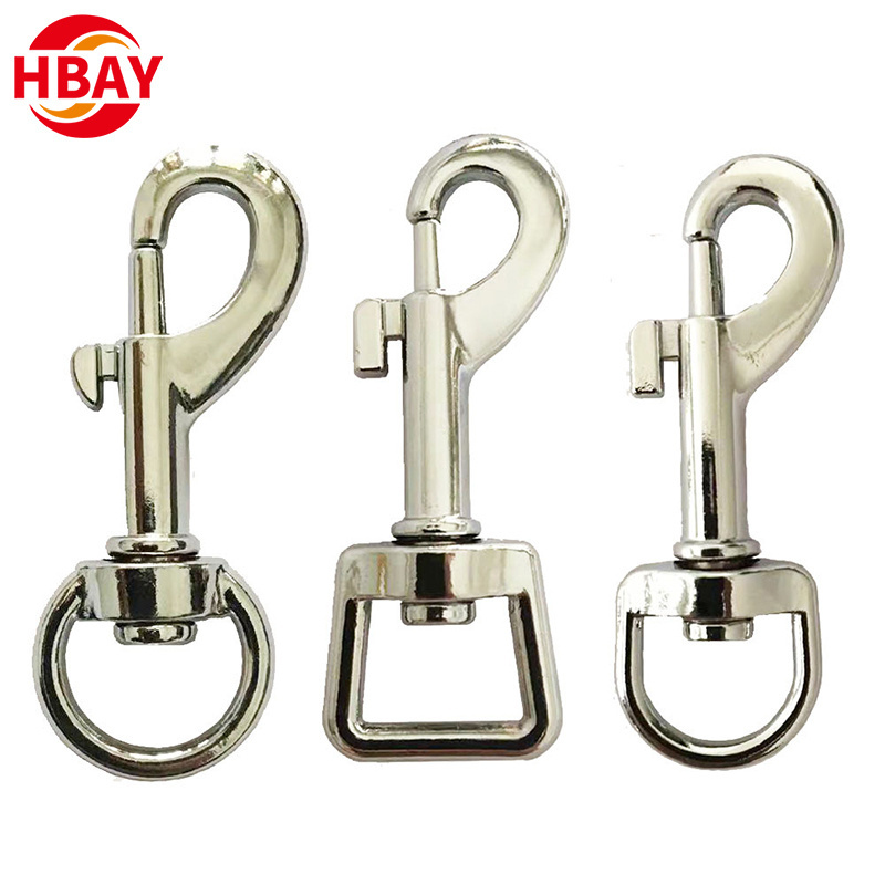 Factory Stainless Steel Spring Buckle Snap Hook Quick release sling swivel snap hook for pet bag accessories