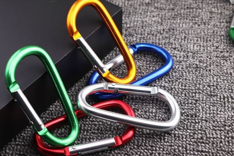 Lightweight Heavy Duty Carabiner Clips Aluminium Wiregate Caribeaners for Hammocks Camping Key Chains Outdoor and Gym