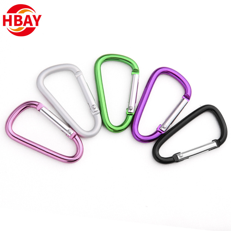 Lightweight Heavy Duty Carabiner Clips Aluminium Wiregate Caribeaners for Hammocks Camping Key Chains Outdoor and Gym