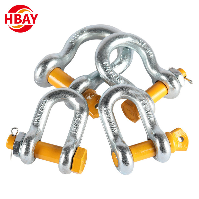 Manufacturer G2130 US Type Screw Pin lifting 3/4 bolt type bow shackle for lifting