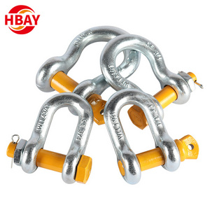 Manufacturer G2130 US Type Screw Pin lifting 3/4 bolt type bow shackle for lifting