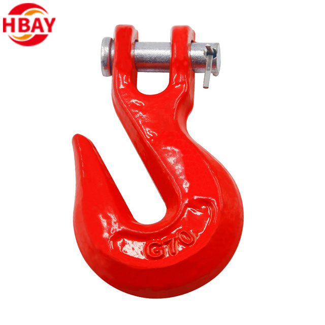 Drop Forged Rigging G80 lifting  Alloy Steel Clevis Grab Hook Clevis slip hook with latch