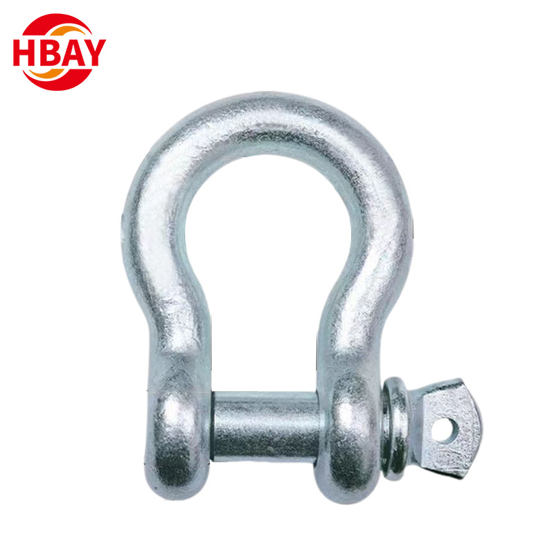 High Quality hardware products d bow shackle fob key ring spring double g209 hitch shackle