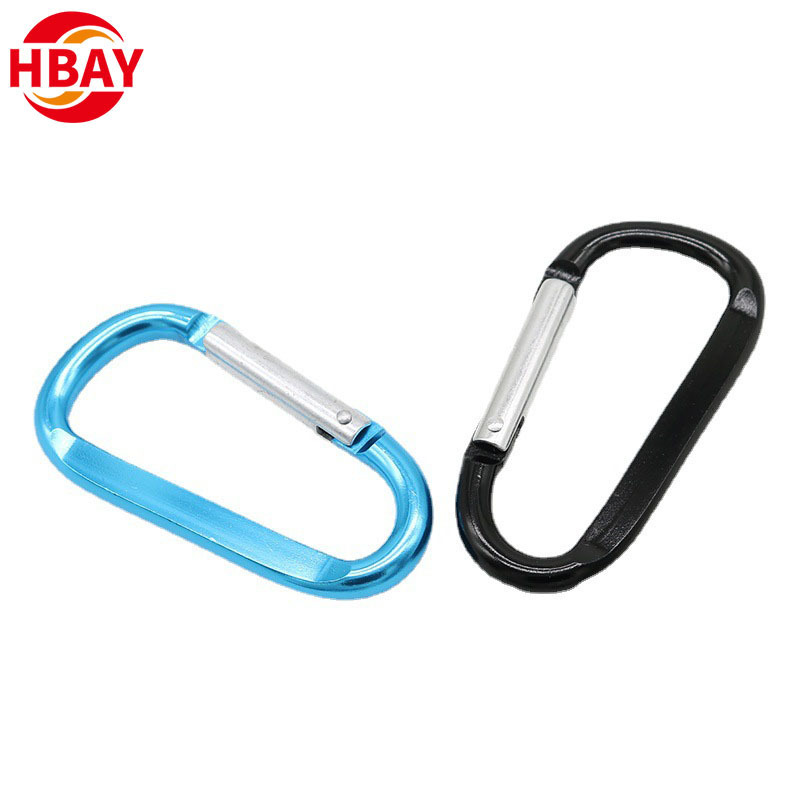 Multi-function Aluminum alloy carabiners hook  snap hook flat spring gate carabiner climbing hook