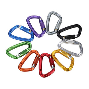 ANYUE Manufacturer 12/25KN climbing snap hook Auto Lock Aluminium Climbing Carabiner For outdoor hiking