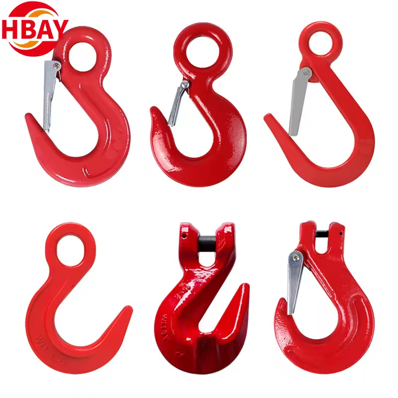 Factory Hot Steel G80 Web Sling Safety Hook swivel hook with bearings  For Lifting