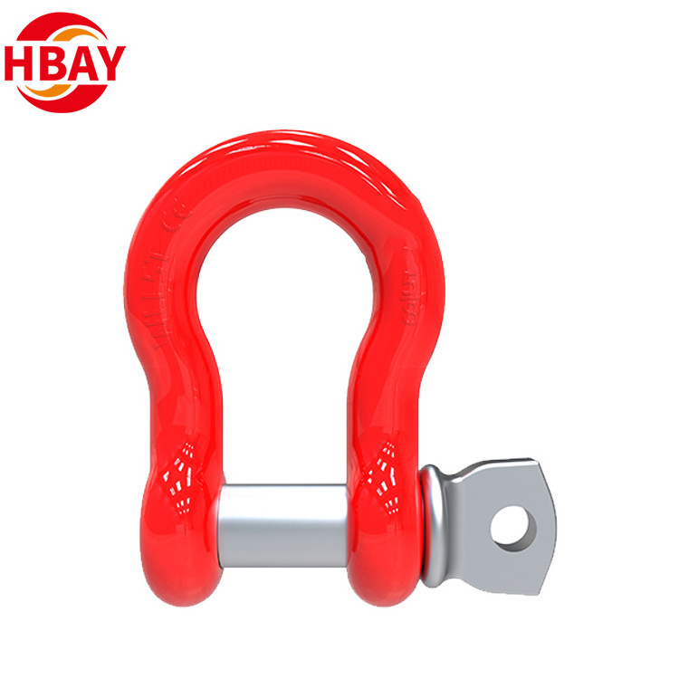 G209 US type Screw Pin Galvanized Forged Bow Strong Shackle With Private label wholesale