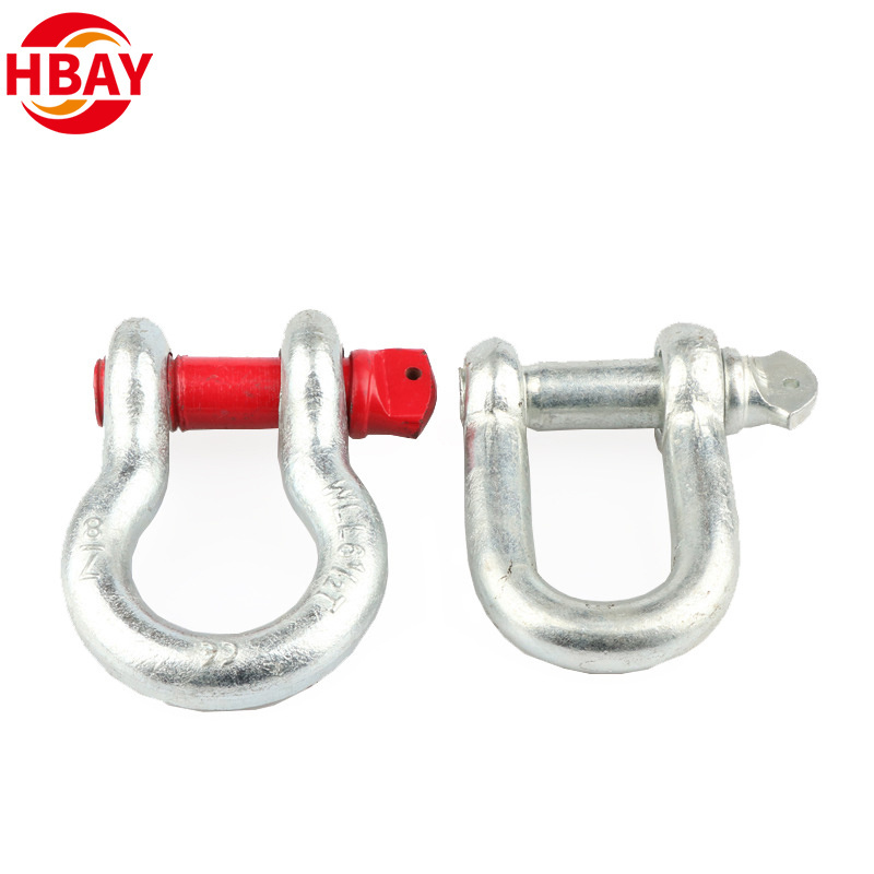 Bow shape shackle Lifting Accessories Sling Rigging Hardware High Tensile Anchor Bow Screw Pin Shackle G209