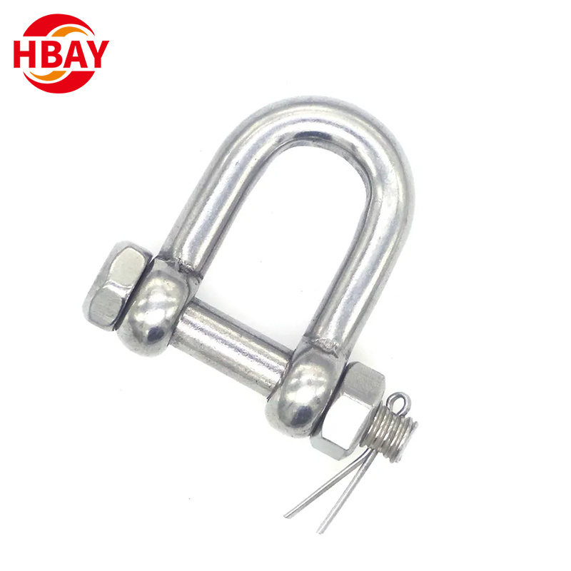 Good Quality Galvanized Rigging Hardware Screw Pin Anchor D Shackle rigging shackle bow shackle