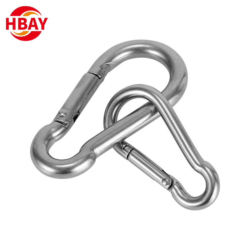 Outdoor Marine Heavy Duty Spring Clips Snap Hook 304 316 Stainless Steel Carabiner