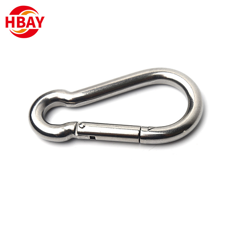 Outdoor Marine Heavy Duty Spring Clips Snap Hook 304 316 Stainless Steel Carabiner