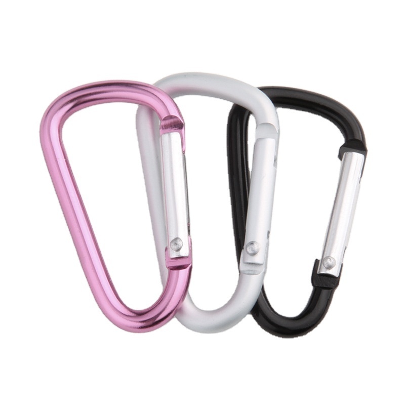 Multi-function Aluminum alloy carabiners hook  snap hook flat spring gate carabiner climbing hook