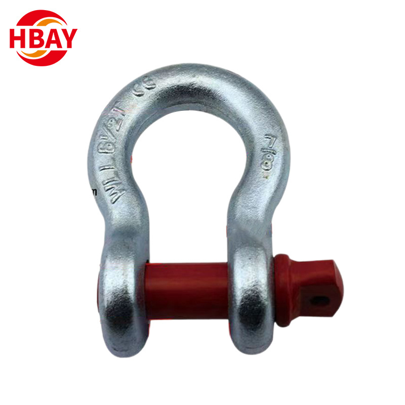 High Quality hardware products d bow shackle fob key ring spring double g209 hitch shackle