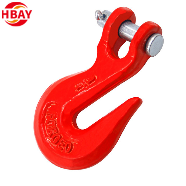 Drop Forged Rigging G80 lifting  Alloy Steel Clevis Grab Hook Clevis slip hook with latch