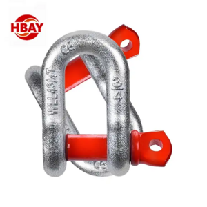 Wholesale Hardware Rigging 3/4" 4.75t Galvanized Us Type G209 Anchor Sahckle Steel Forged Lifting D Ring Bow Shackle