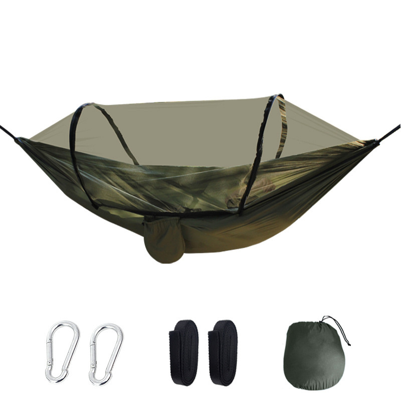 outdoor camping 210T Nylon Comfortable Parachute Hammock swings Hammock With Mosquito Net