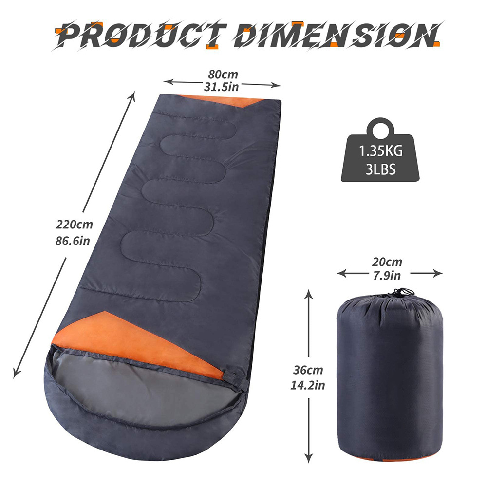 Hot sale Wholesale Soft Comfortable Individual camping comfort lightweight portable sleeping bag