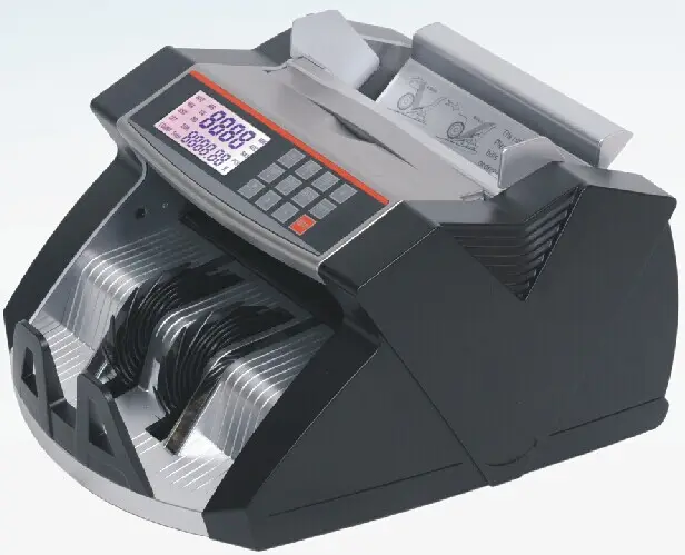 The newest changing red LCD money counting machine currency counting machine