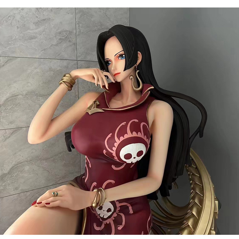 Custom One Piece anime character sculpture Boa Hancock luffy life size fiberglass statue for decor