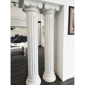 Customize Outdoor Indoor Decorative Building Pillar Natural Stone Greek Column White Marble Granite Roman Columns For House Sale